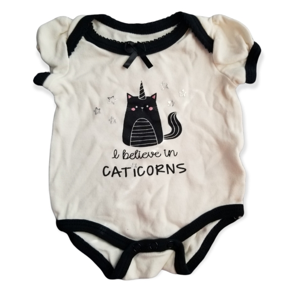 Bloomin' Baby Cat Bodysuit 0-3M - Picture 1 of 5